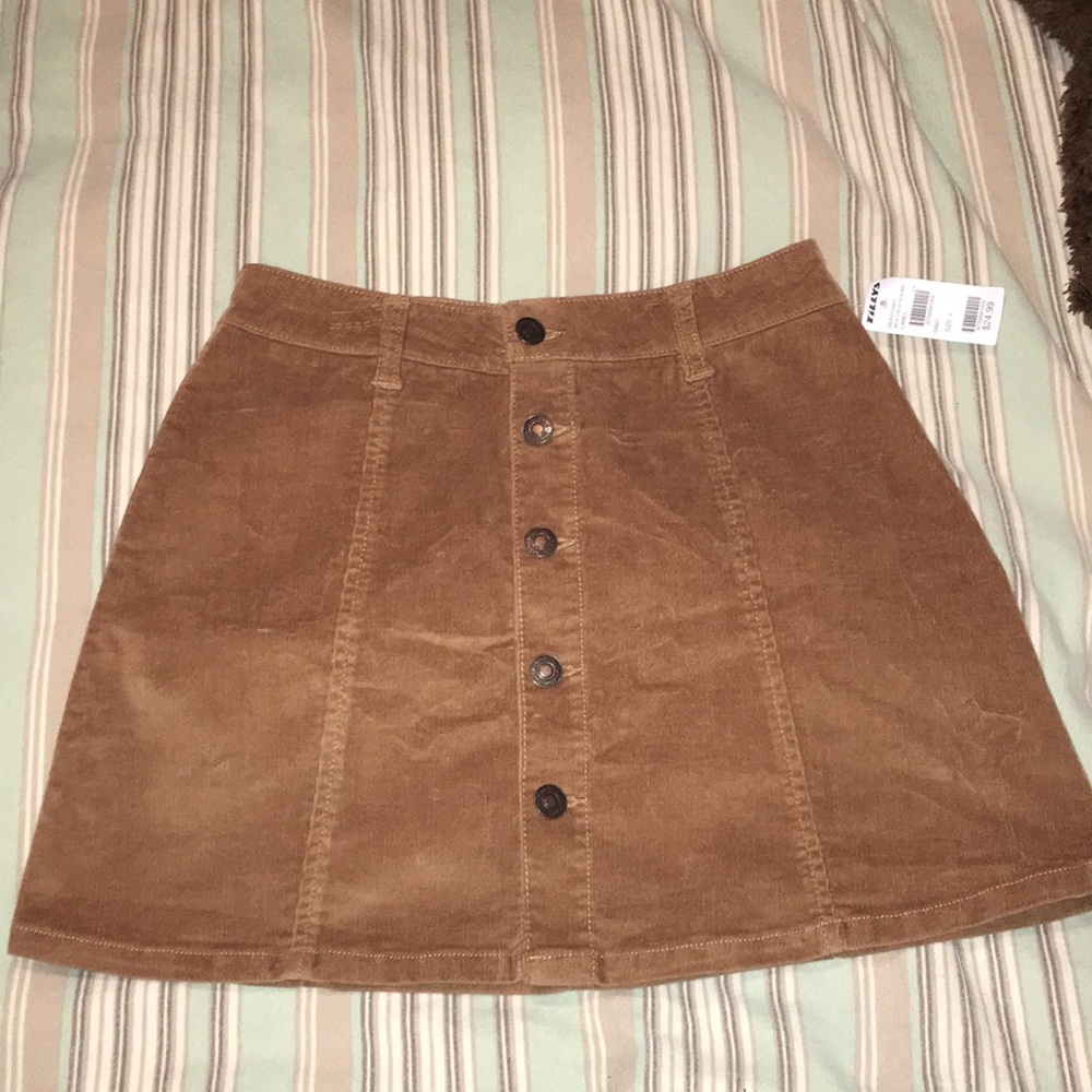 brown corduroy skirt